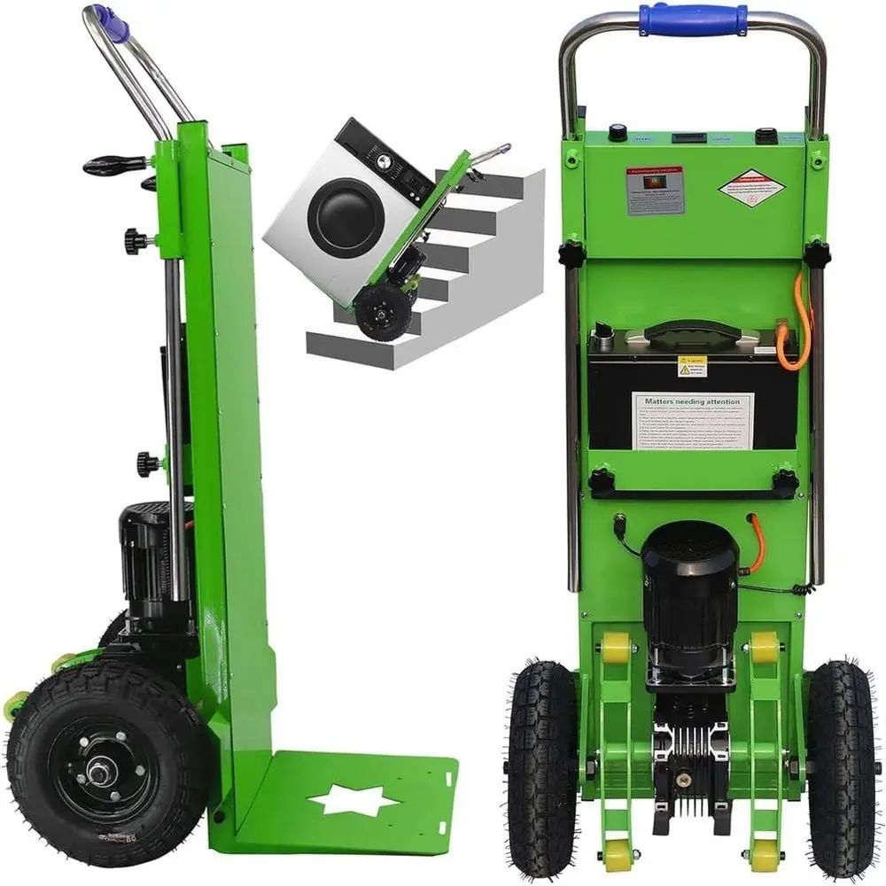 

Heavy-Duty Electric Stair Climbing Hand Truck, 880 lbs Capacity for Moving Furniture & Appliances