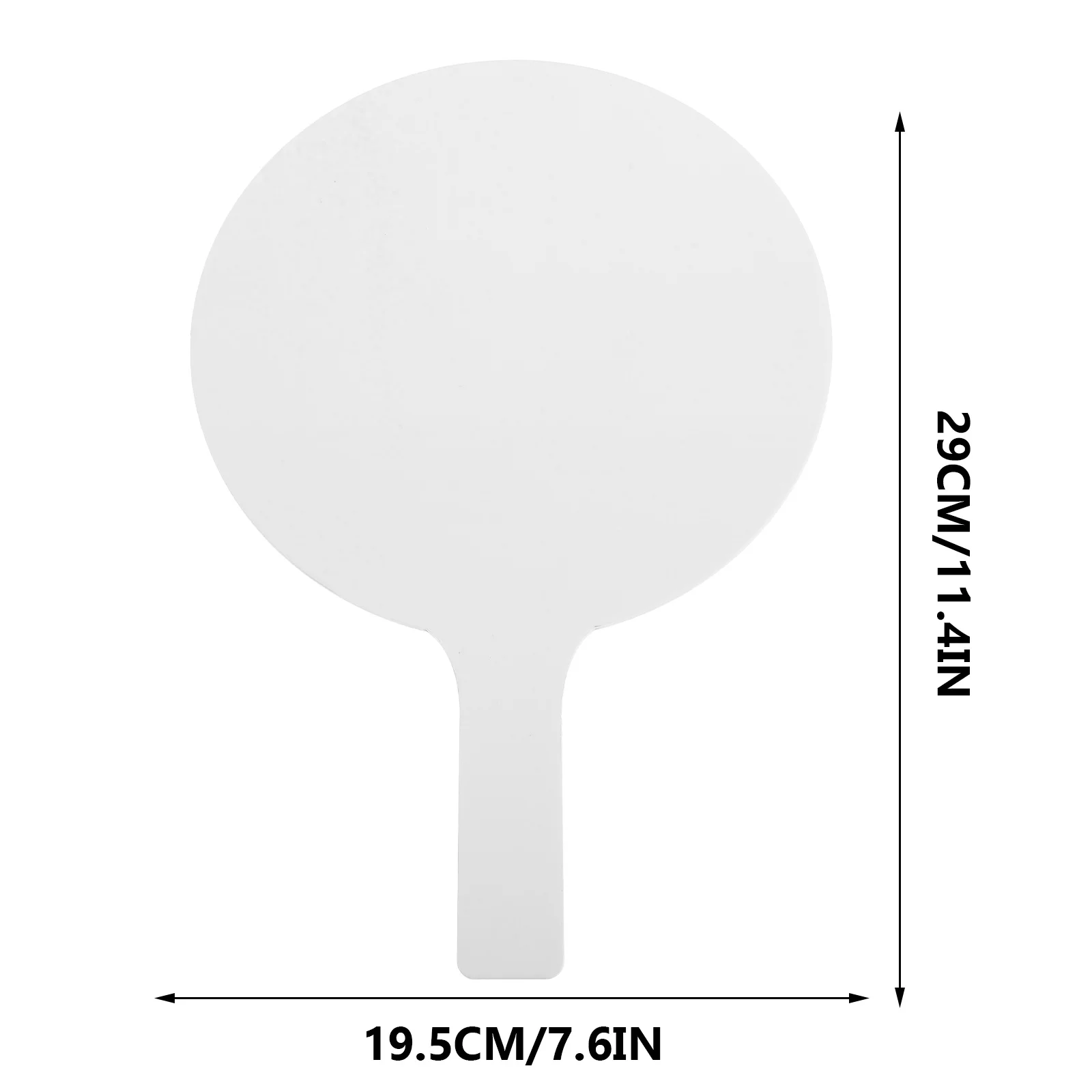 2Pcs Answer Paddle Dry Erase Board Double Sided Acrylic Handheld Whiteboard Classroom Teaching Writing Tool for Students