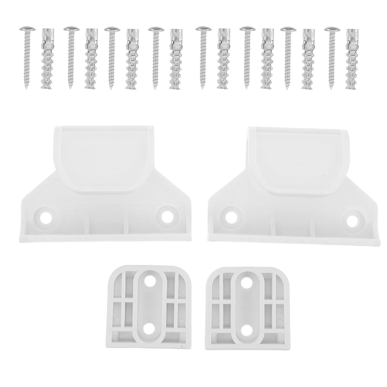 

1 Set Retractable Baby Gate Extension Repair Kit Secure Mounting Brackets Durable Replacement Parts Indoor Safety Easy Install