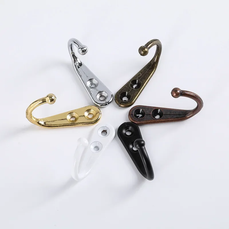 Ganchos de parede 20 peças, ganchos de casaco gancho de garagem montado na parede chapéu hangger ganchos robe gancho único cabide resistente