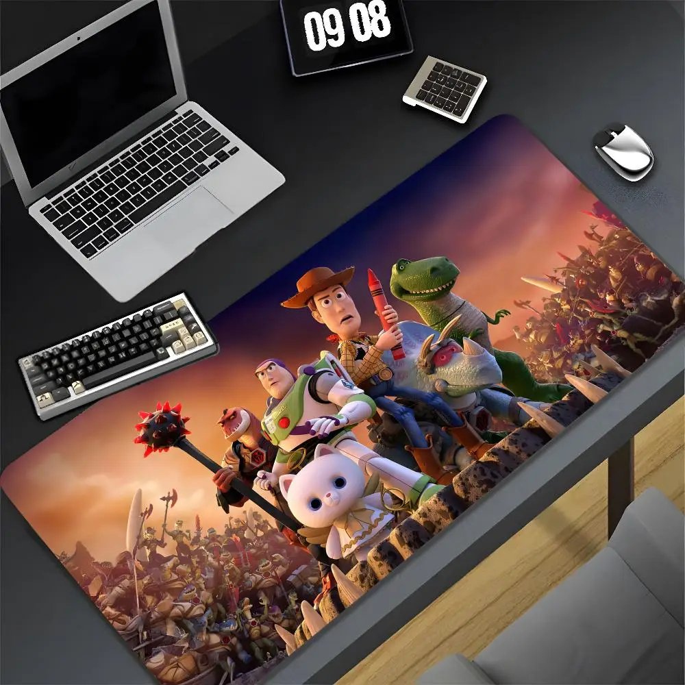 Toy Story 4 Mouse Pad XXL Gamer Gaming PC Computer Otaku Locking Edge DIY Customized Photo Laptop Notebook Desk Mat