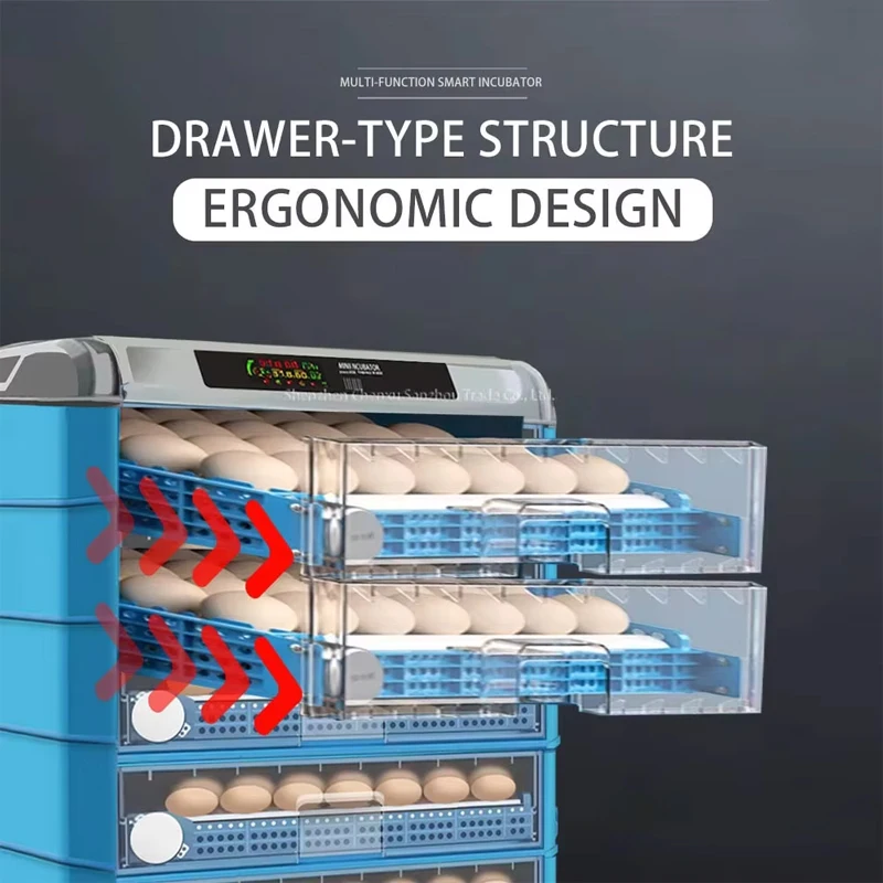 Automatic Intelligent 500 Egg Incubator Dual Power Supply 50Ah 12V Battery Water Supply Roller Design Higher Hatching Rate view 6