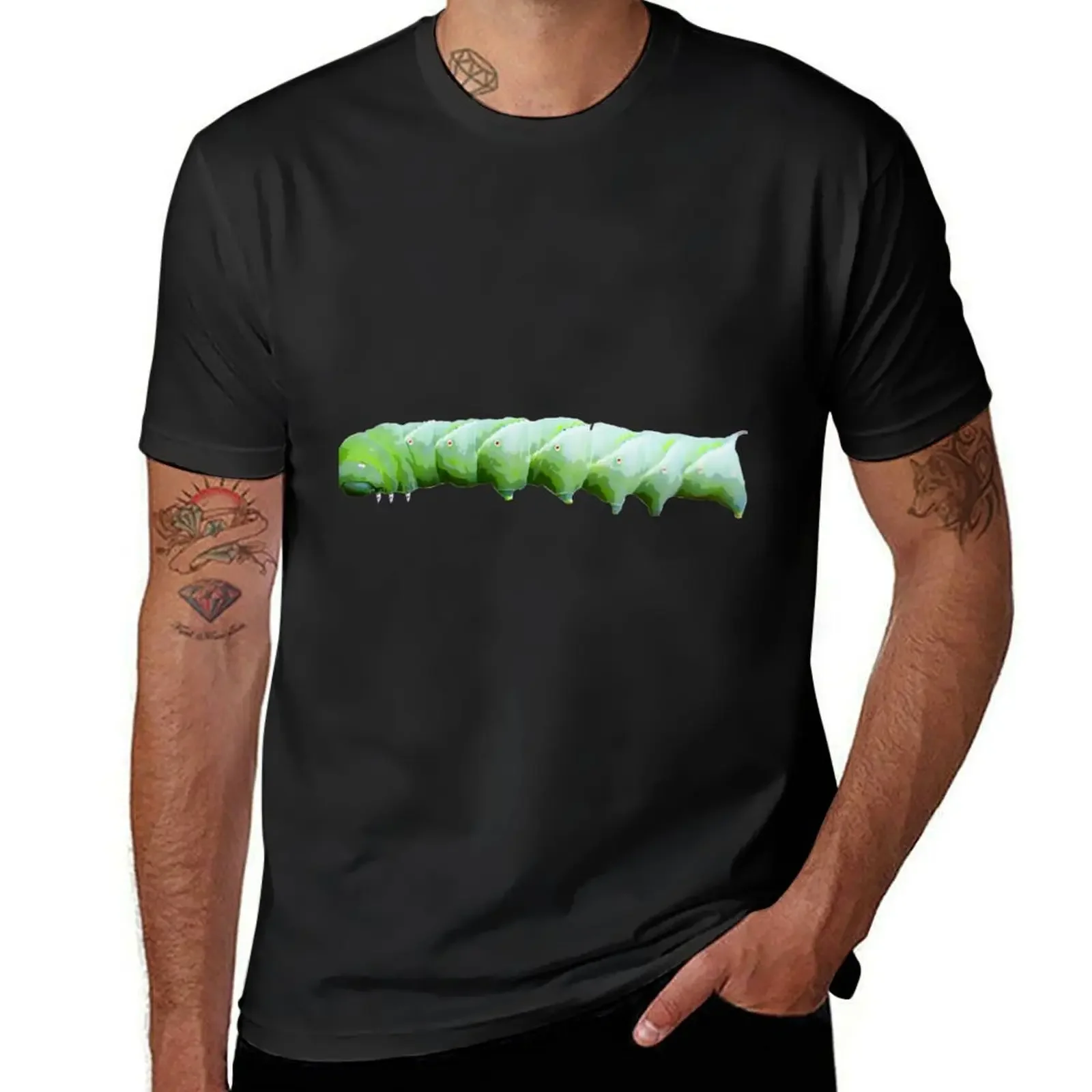 Tobacco Hornworm, Manduca sexta T-Shirt custom t shirt graphic tee shirt man clothes mens t shirts