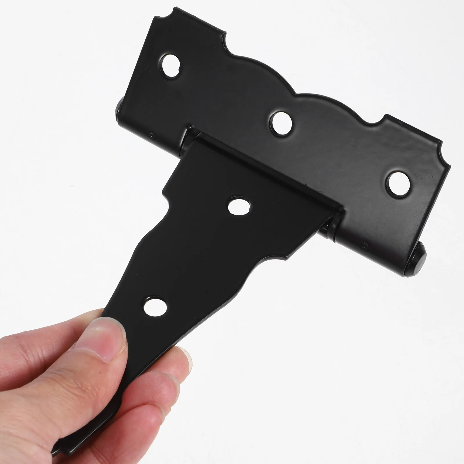 

2pcs 5 Barn Door Hinges Heavy Duty Shed Hardware Gate Hinge For Wood Fence Gate Kit For Wooden Fence Outdoor Black Hinges