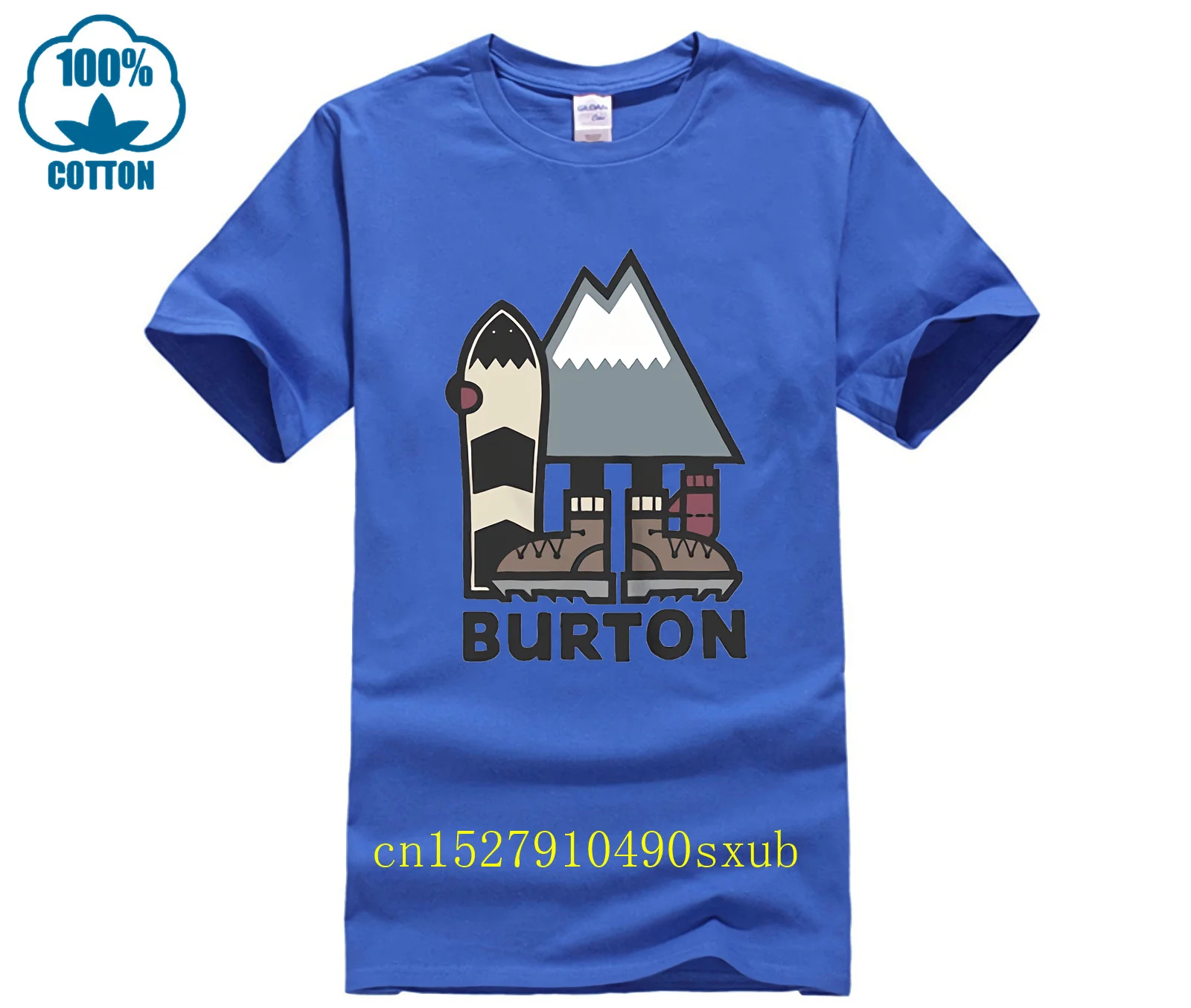 Burton Snowboards Hipster Tees Summer Mens T Shirt