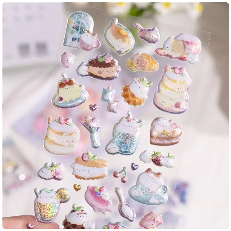 

1/2 листа ярких цветов, наклейки для скрапбукинга с животными, милый DIY журнал, дневник, канцелярские принадлежности, декор, подарок