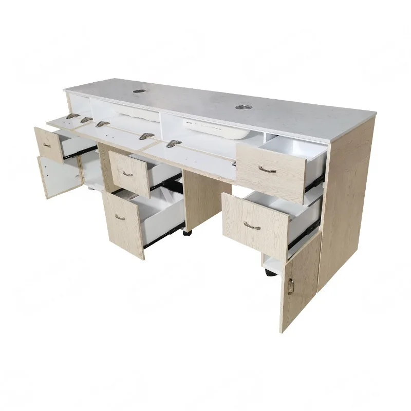 

* Portable Beauty Salon Furniture Multi-purpose Mobile Manicure Table With Vacuum Cleaner