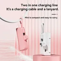 Mini Power Bank 30000 Capsule Portable Charger 2 in 1 Wireless Fast Charging External Spare Battery for IPhone Huawei Xiaomi