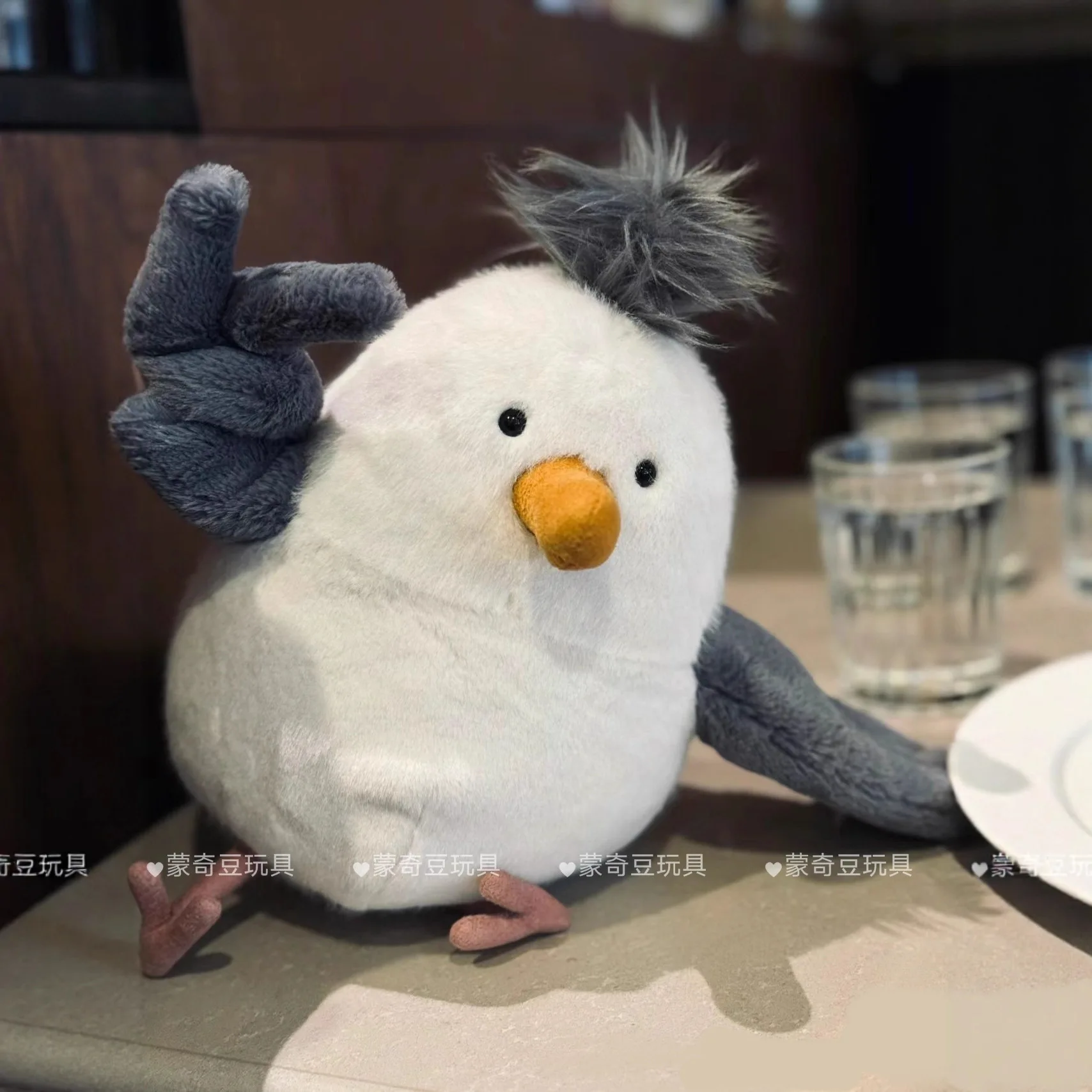 JC – Figurine amusante en peluche pingouin mouette hibou, jouet en peluche, canard bouleversé, poupée confortable, cadeau