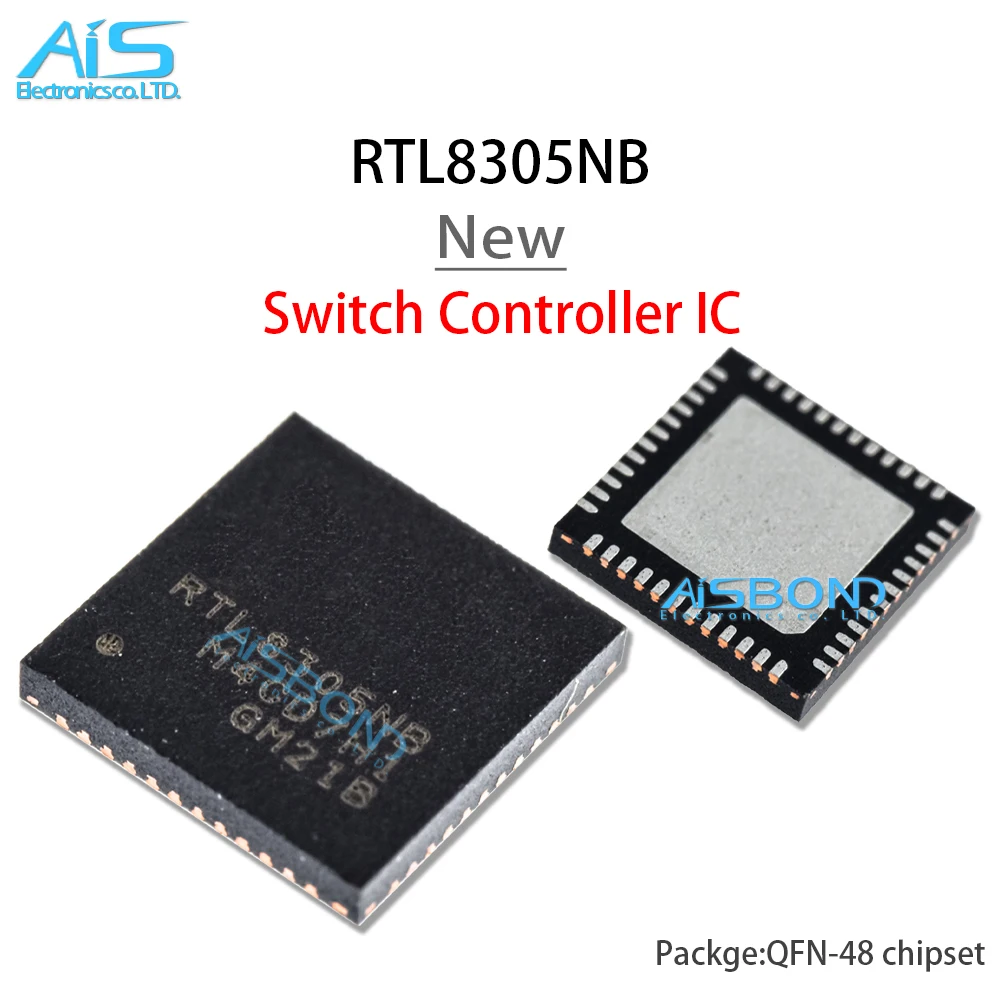 2Pcs/Lot New RTL8305NB QFN-48 5-Port 10/100M Ethernet switch controller IC RTL 8305NB CHIP