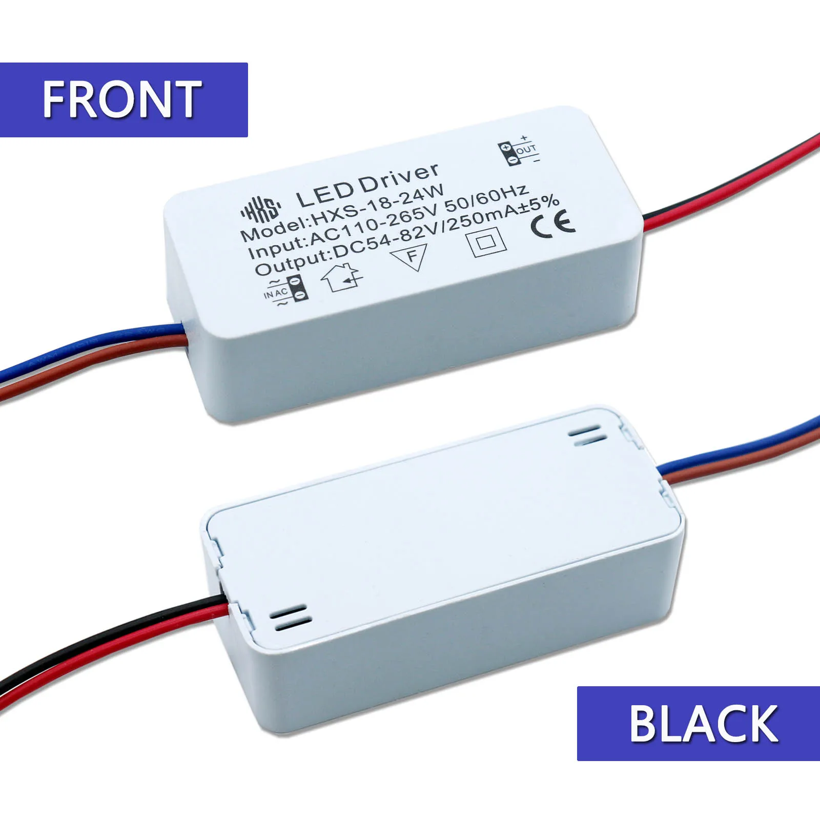 2-3W 3-5W 4-7W 8-12W 13-18W 18-24W 250mA LED Isolation Driver AC110-265V Constant Current Transformer for Spotlight Downlight