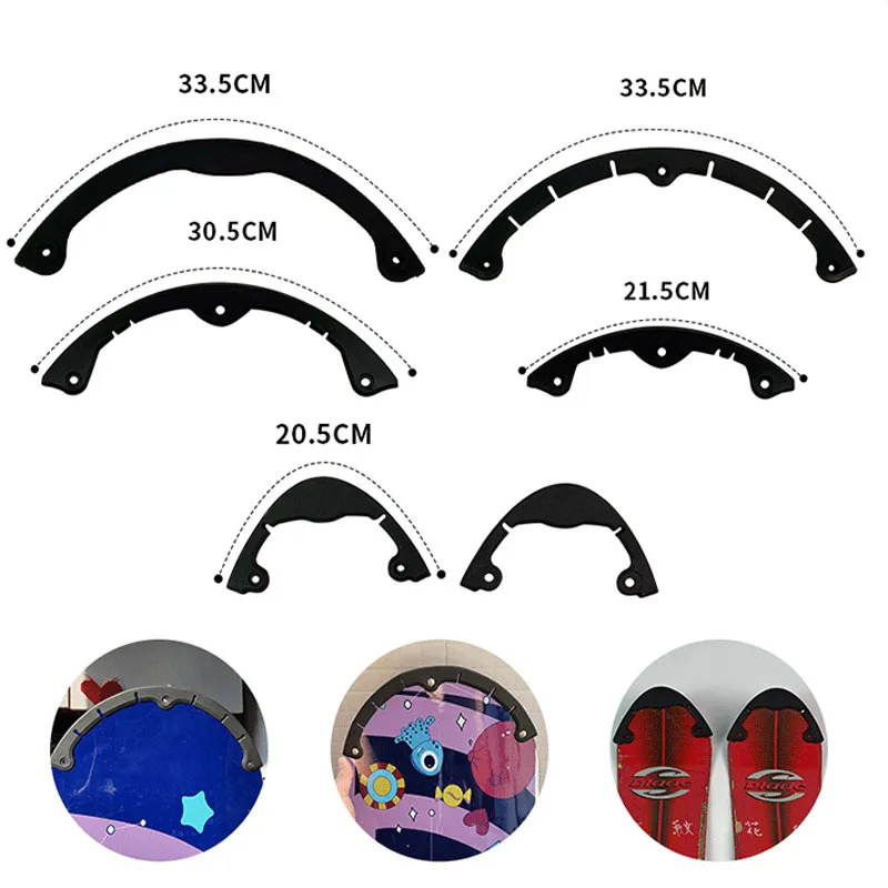 Ski Board Anti-collision Strip Snowboard Protection Strip Snowboard Curved Anti-Collision Strips Skateboard Deck Cover Accessary