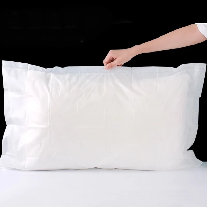 Free Shipping  Non-woven fabric Breathable Comfortab Disposable Pillowcase for Beauty Salon Hotel Travel Outdoor pack of 100