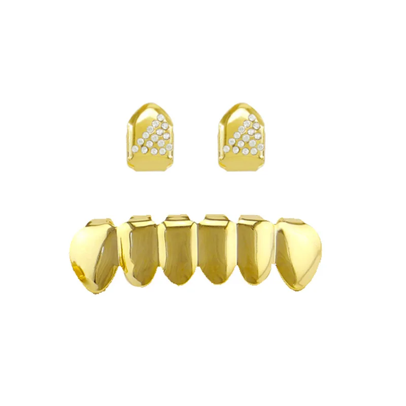 European American Hip-Hop Single Tooth Zircon Decorative Jewelry Vampire Personality Teeth Decoration Popular Jewelry