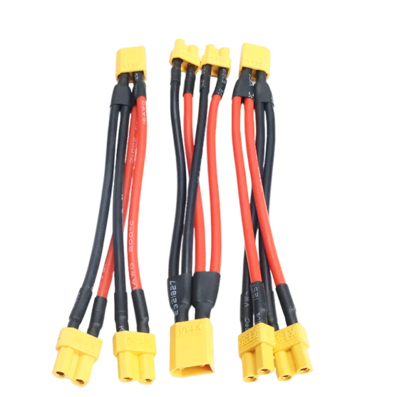 3Pcs / 5Pcs XT30 XT-30 Male/Female Parallel cable wire Y lead 16AWG 10CM Battery Charger Cable For Rc FPV Drone Car Lipo Battery