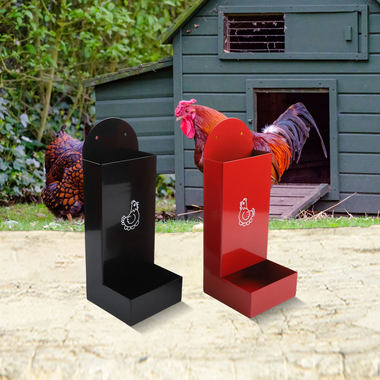

Daily Feeding Tasks Automatic Feeding Trough Automatic Chicken Feed Dispenser Snack Dispenser Convenient Capacity Design