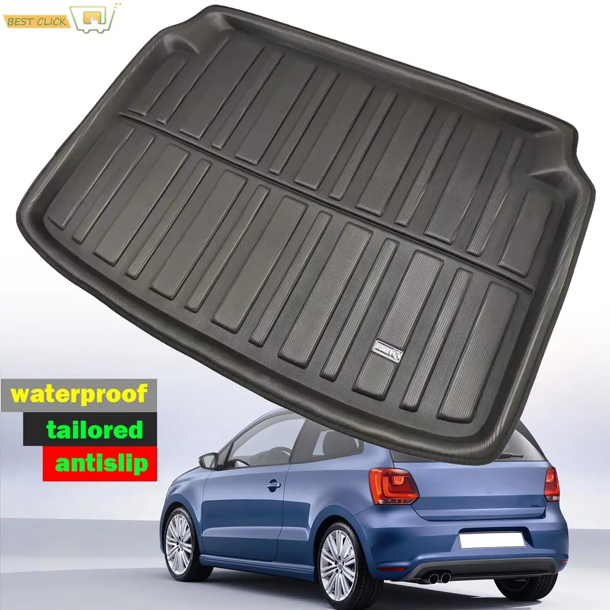 

Подходят для VW Volkswagen Polo 2010-2017 подкладка для хэтчбека коврик для багажника задний коврик для груза напольный ковер 2011 2012 2013 2014 2015 2016