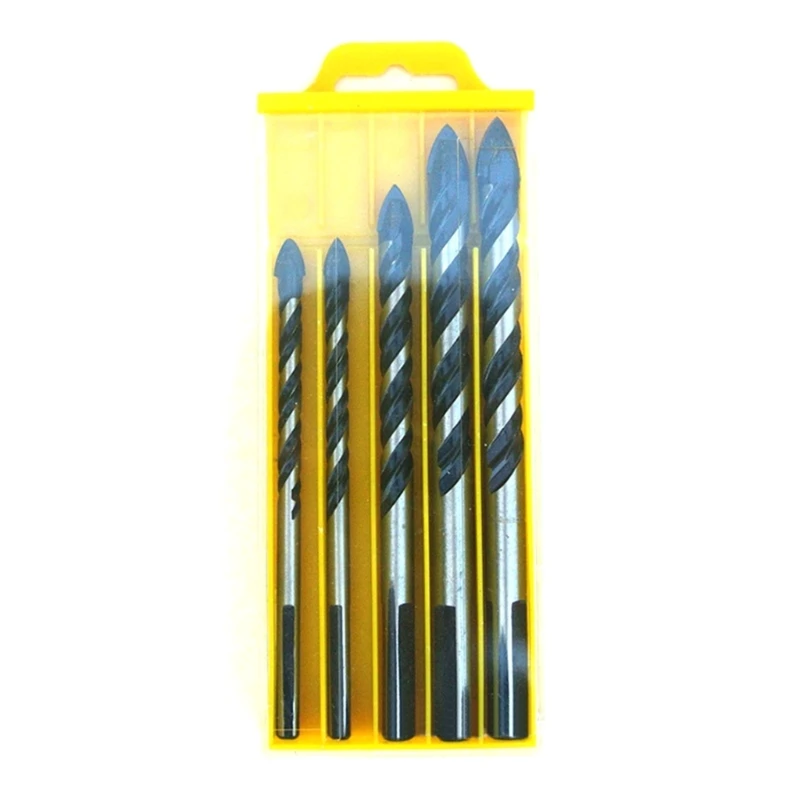 5 piezas taladro baldosas vidrio cerámica triangular 5 piezas con diseños flauta doble kxre