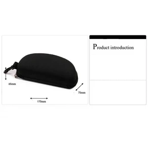 Universal Eva Sunglasses Case Case, Zipper Case hook, accessory glasses, new 8 Main Sales Caixa Glasses - №4