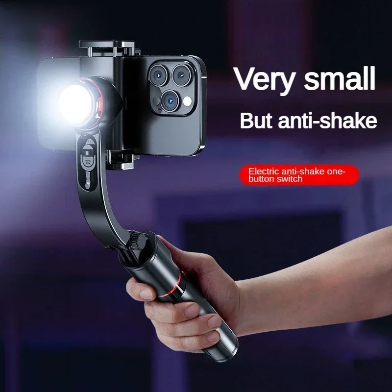 Gimbal Stabilizer Foldable with Tripod Stand, Anti-Shake Function and Phone Holder for Live Streaming and Selfie Stick New