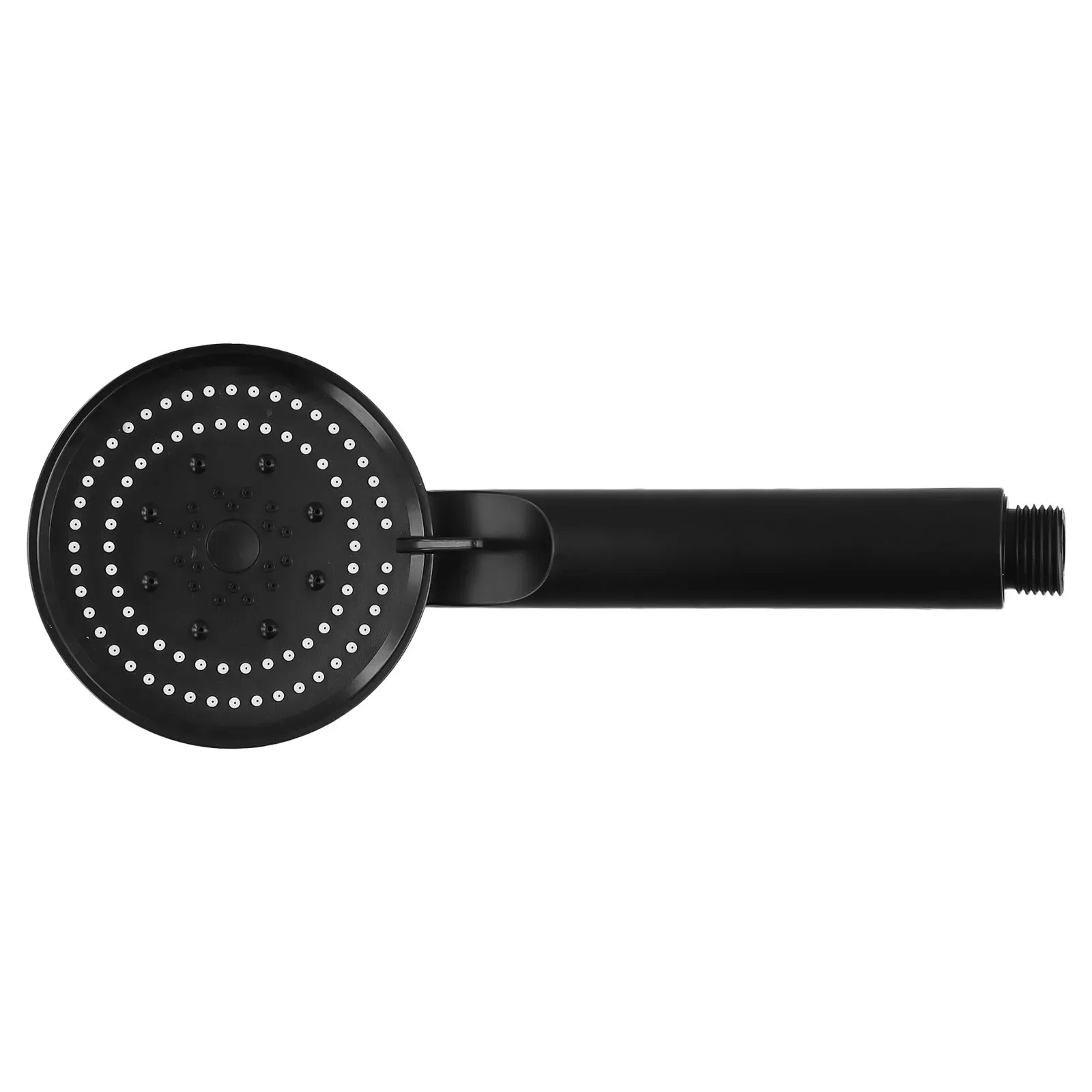 Fixed Support Type Round Water Saving Shower Heads Shower Head 5 Modes Adjustment Bathroom Black Shower Head Set