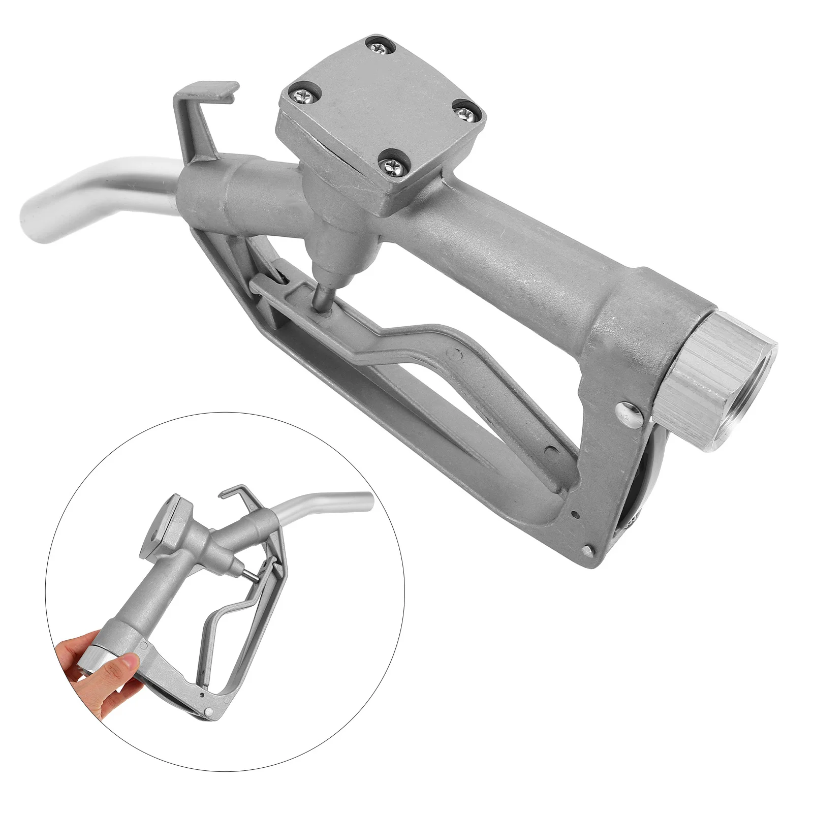 

Aluminum Alloy Manual Fuel Nozzle for Diesel Oil Dispensing No Spill Pouring Compatible with Drums Tanks Small Engines