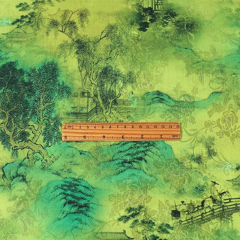 Xiangyunsha 花生地チャイナドレス小さなシャツ中高年着用デジタルプリント