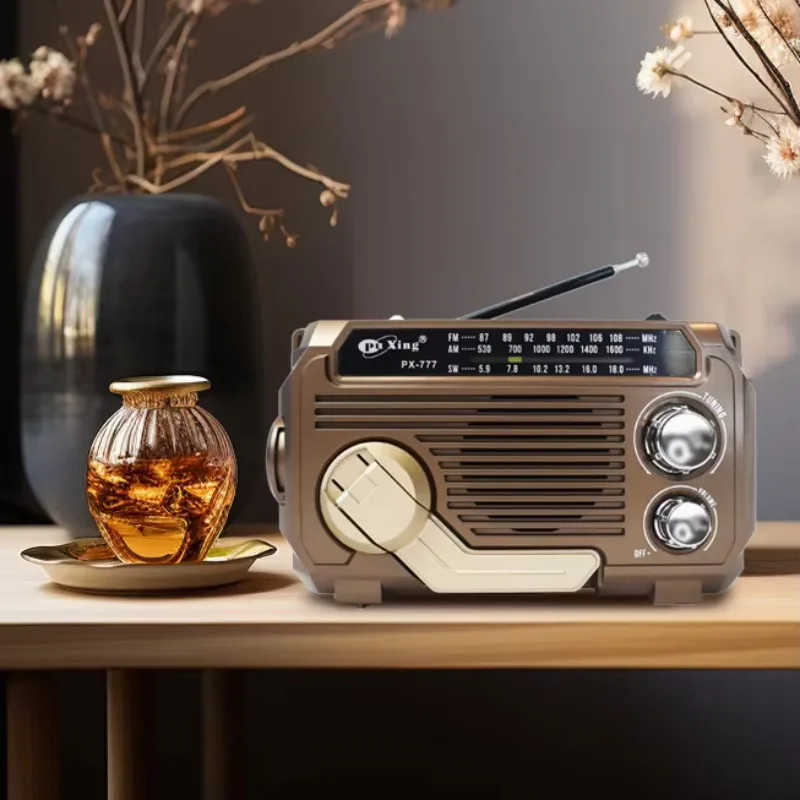 Shenzhen Puxing Px 777 Px-777 Px777 Handheld Radios Solares Multibanda Grandez Multifunctional Mp3 Battery Solar-Powered Radio