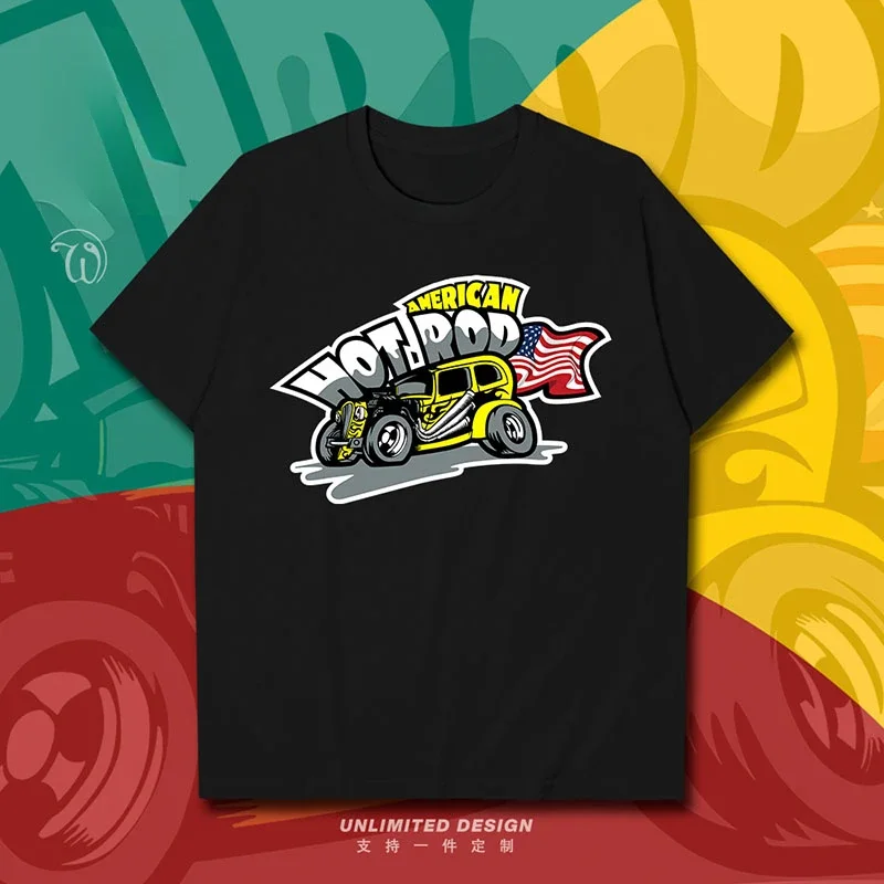 New USA Motorsports Race Modified Car Printed Graphic T-shirt Men's and Women's Kids Short Sleeve Breathable Motorcycle T-shirt