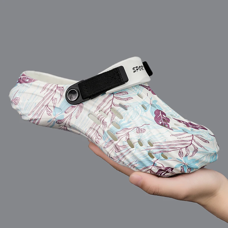 

Легкие резиновые сандалии, мужские большие размеры 46, 47, садовая обувь, пляжные сандалии, мягкая дышащая летняя обувь Zuecos Hombre