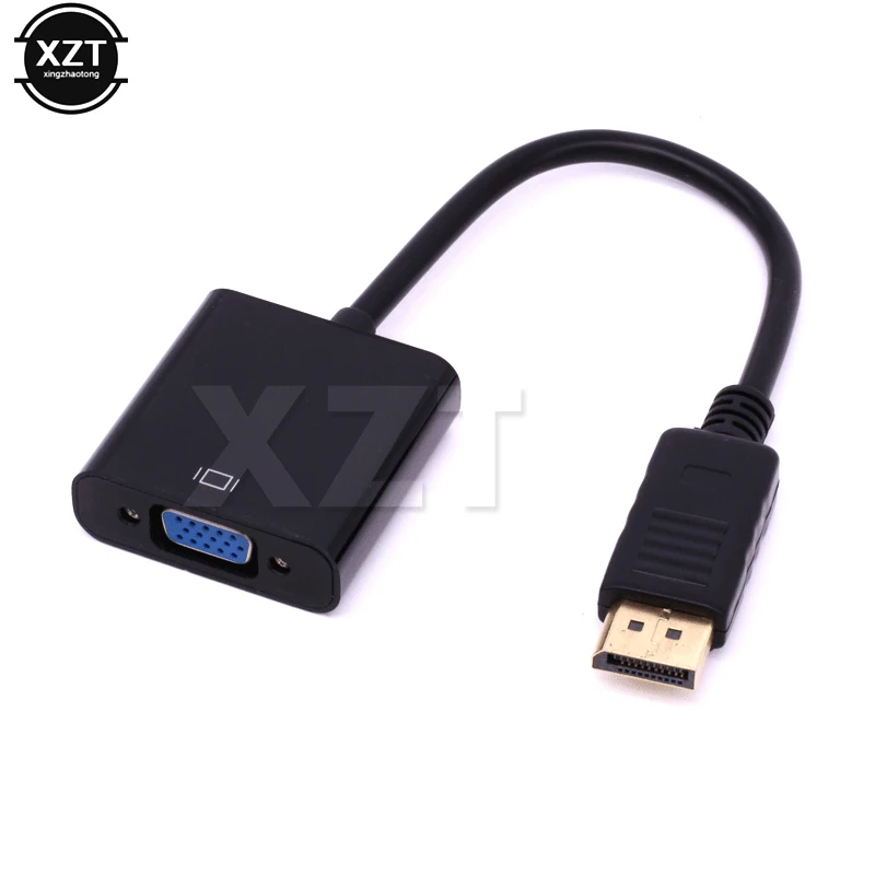 Display Port DP to VGA Adapter Cable 1080P Male to Female Converter for PC Computer Laptop HDTV Monitor Projector