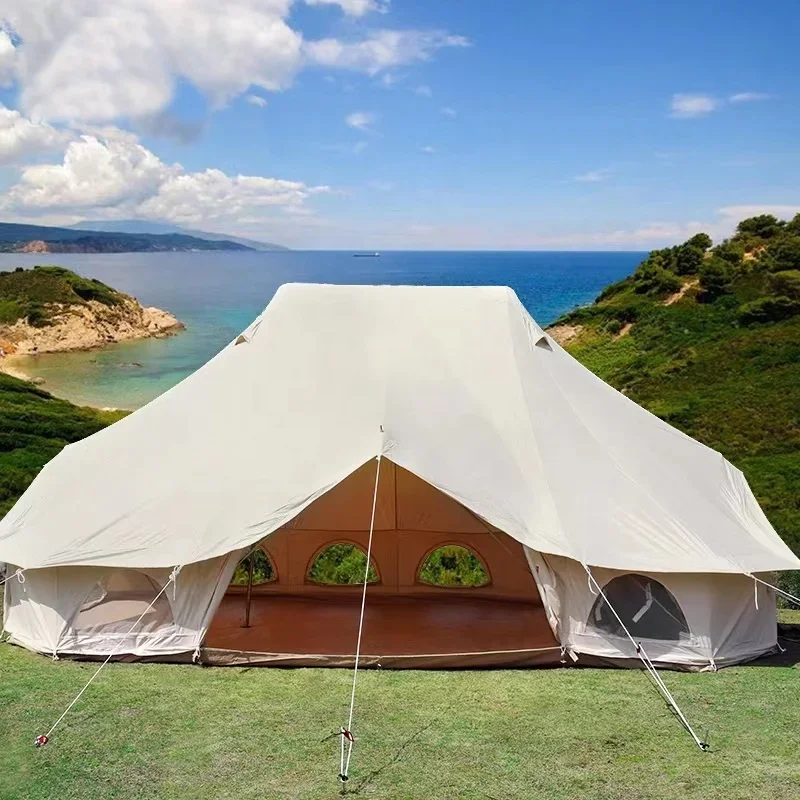 

6M Luxury Canvas Cotton Waterproof Emperor Bell Tent