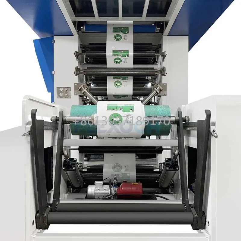 6 Colour Satellite Central Drum Ci Flexo Printing Press Machine