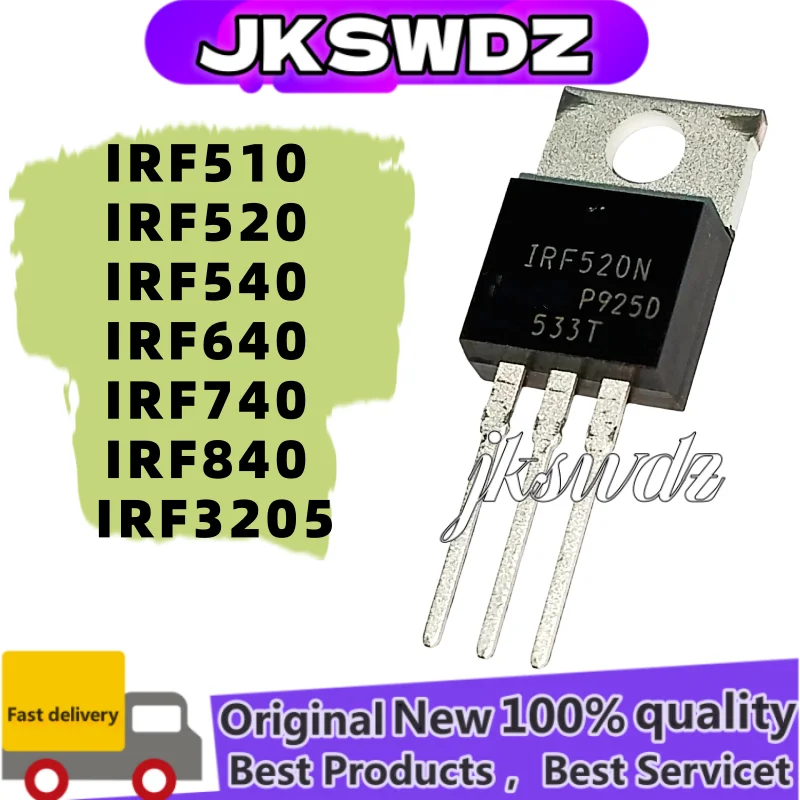 

10PCS New and Original IRF510 IRF520 IRF540 IRF640 IRF740 IRF840 LM317T IRF840PBF IRF510PBF IRF520PBF IRF740PBF Transistor TO-22