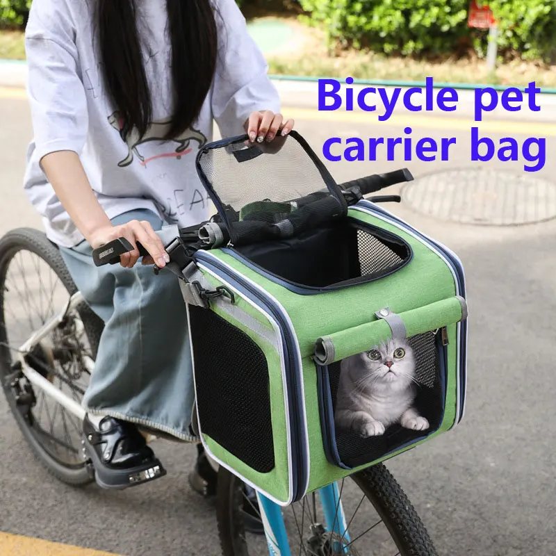 

Multifunctional bicycle pet bag portable pet pet bag both shoulders one shoulder or handheld outdoor cat bag bicycle cat bag