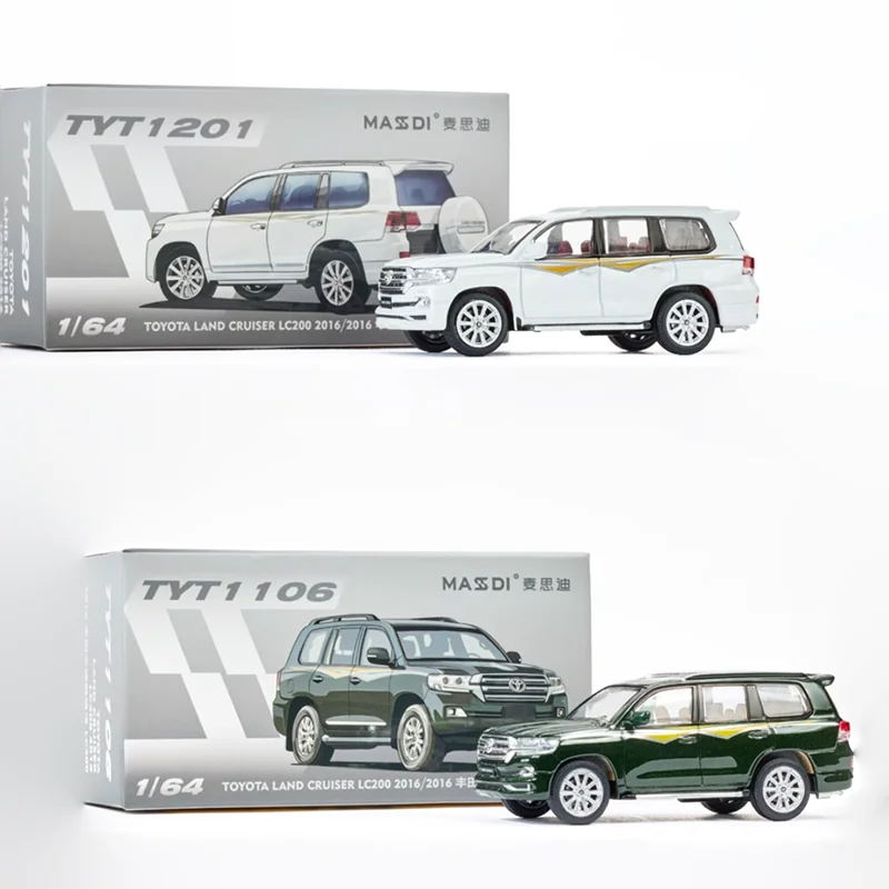 MASDI 1:64 Land Cruiser LC200 Simulation Alloy Car Model Static Souvenir Display Boy Gift Collection Vehicle Toys Decoration