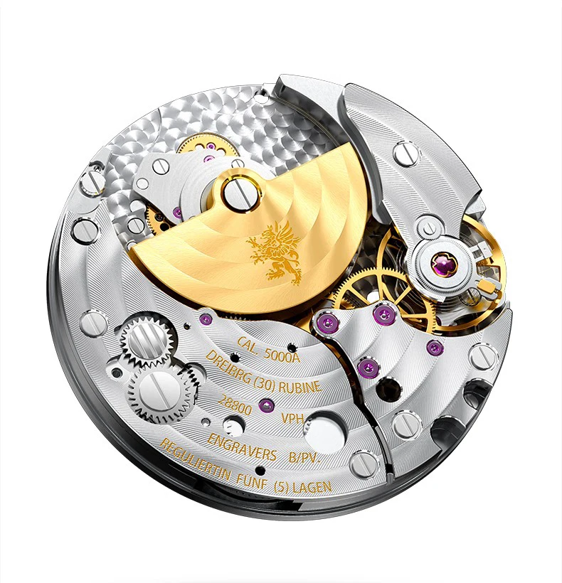 بورمان ساعة أوتوماتيكية للرجال 41 مللي متر ساعة يد ميكانيكية سامسونج 5Bar مقاوم للماء مضيئة الياقوت مرآة Hangzhou5000 دوار صغير