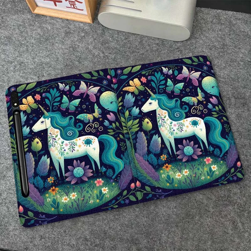 

Popular Cat Horse Gift For Samsung Galaxy Tab S10 S9 S8 S7 FE Lite Soft Flexible Support Tablet Case
