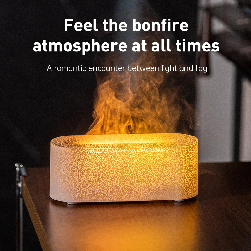 7 Colorful Flame Diffuser USB Air Humidifier Aromatherapy Essential for Bedroom Yoga Home Aroma Oil Diffuser Fragrance Diffuser