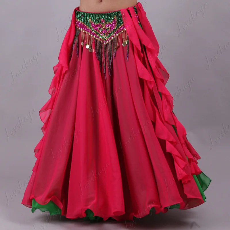 Xinjiang Volkstanz Doppellagiger Chiffon-Swingrock, indisch