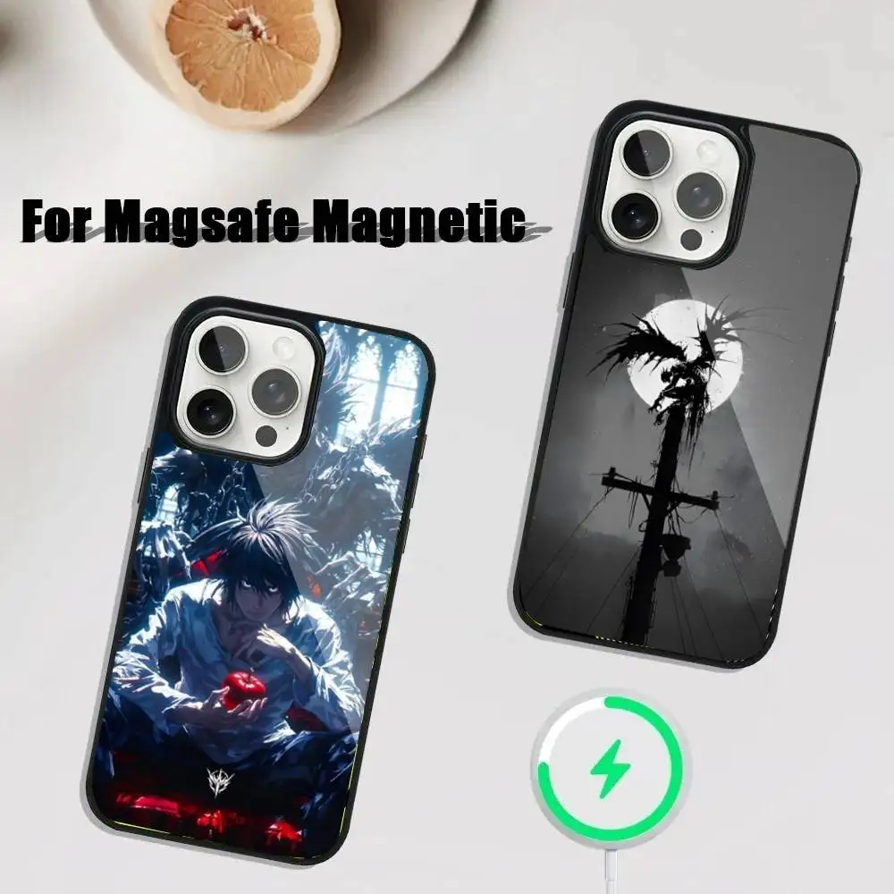 

R-Ryuk D-Death Note Phone Case For iPhone 17,16,15,14,13,12,11,Pro,Max,Plus,Mini,SE4,E Magnetic Magsafe Wireless Charging