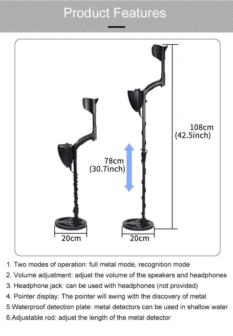 GTX5030 Metal Detector Rilevatore d'oro sotterraneo Nuovo design