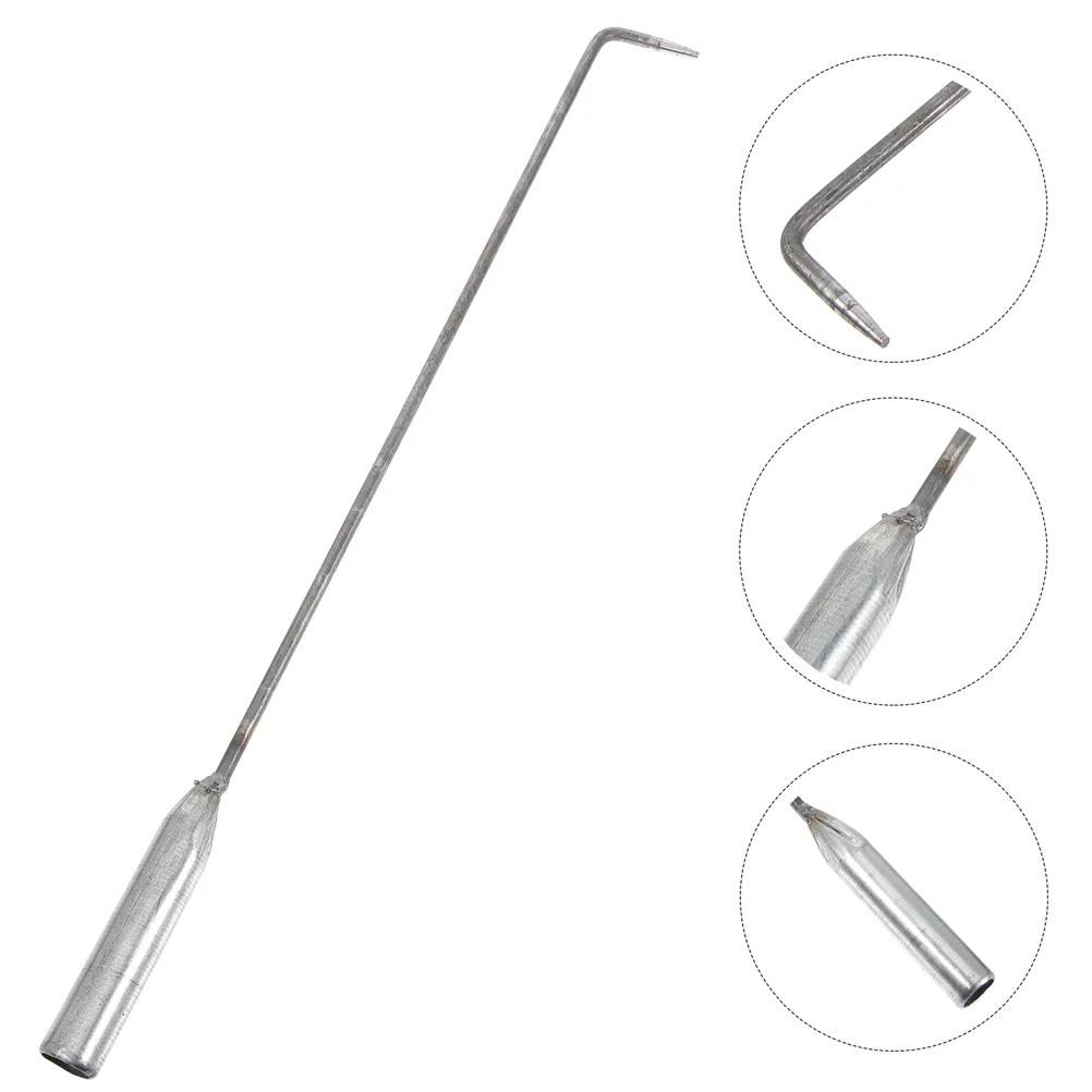 4 pezzi gancio per bricchette extra lungo fuoco poker accessori per pozzi all'aperto strumenti per caminetto campeggio stufa a legna poker falò