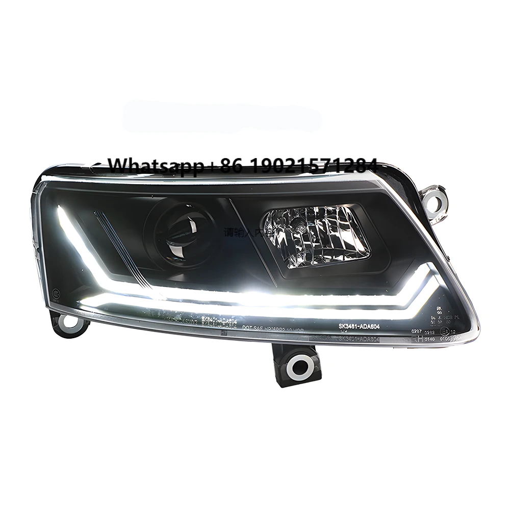 

A6 C7/A6L 2005-2011 LED Auto Headlights 100W Projector Lens 6500K Color Plug-and-Play Front Lamps Assembly