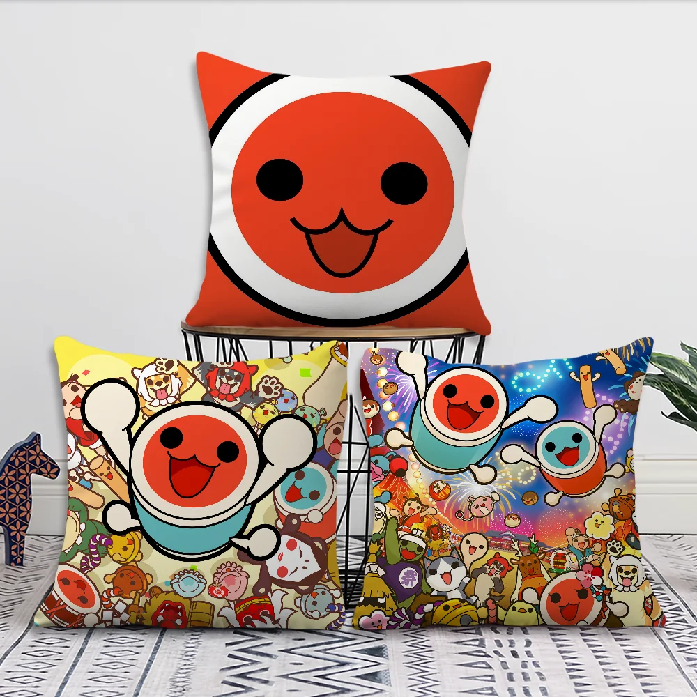 Game Cute no T-TatsujinES cushion cover Living Room Headboard Office T-Taiko Cushion Bedroom Cushion Sofa Nap Time Pillow Case