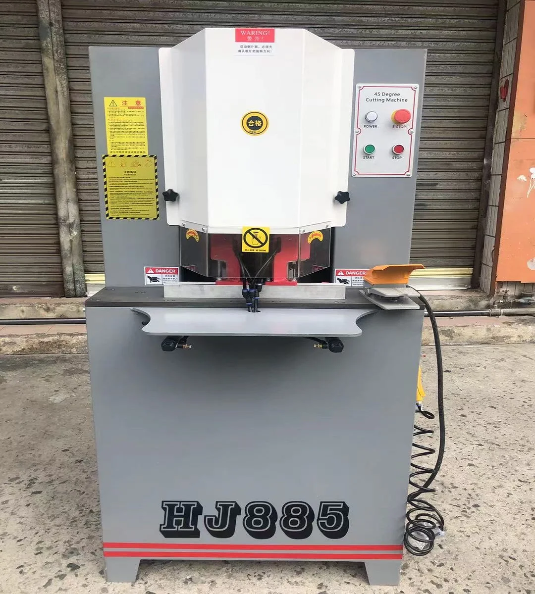 

45 Degree Automatic Wood Frame Aluminum Circular Pipe Double Saw Aluminium Cutting Machine Plantation Shutters Machines