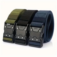 New quick release buckle tactical nylon belt work outdoor training pants belt casual men's belt