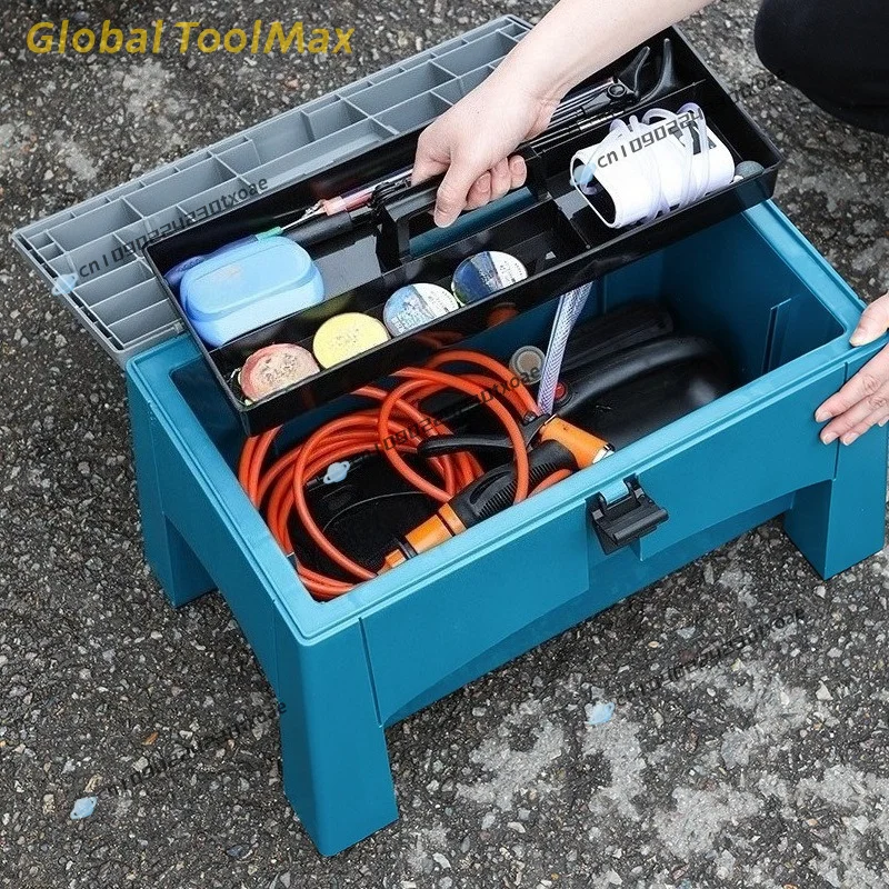 Car trunk Storage box Plastic layered toolbox Fishing outdoor storage box Multifunctional storage box Portable