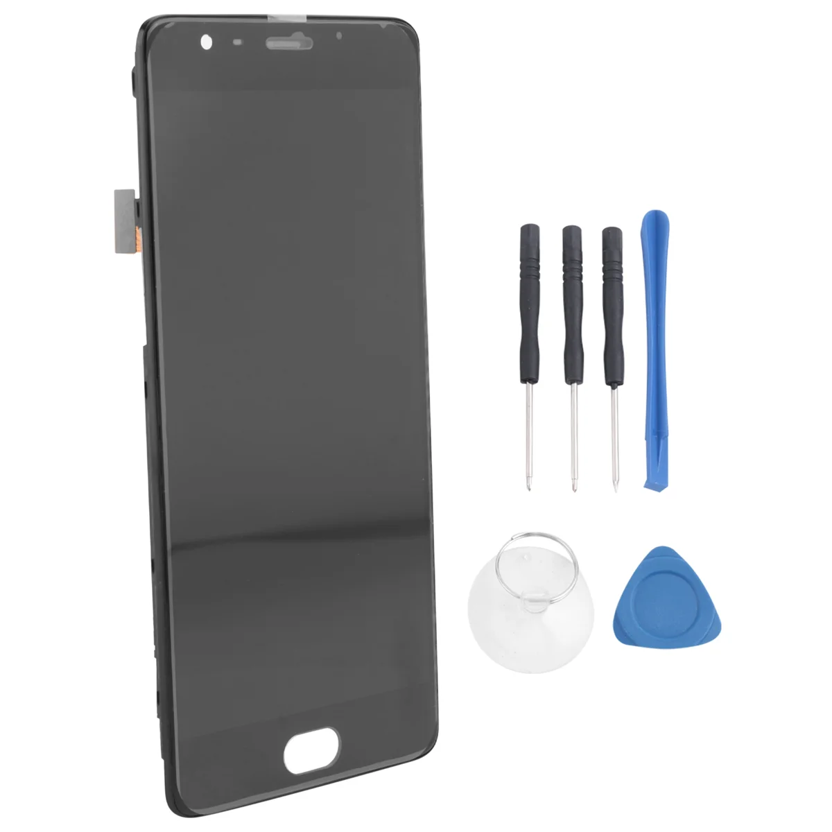 POSV-LCD ディスプレイ接触スクリーンデジタイザアセンブリ Oneplus 3 3T A3000 1+3 1+3T 修復ツール付き ブラック フレーム付き