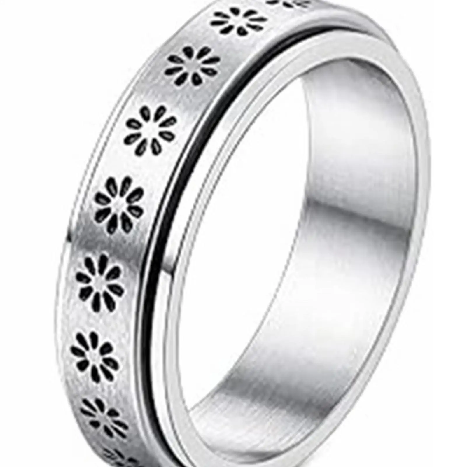Rotating Fidget Ring 4-Piece Stylish Jewelry Relaxing Toy Women Fidget Rotating Rings For Party Gathering Masquerade Commuting